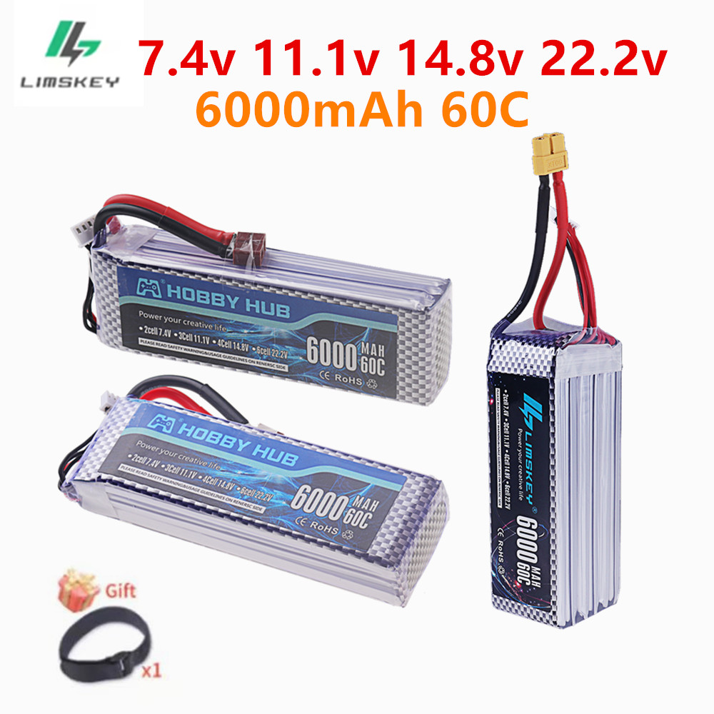 4S Lipo Battery 14.8V 6000Mah - Batteria LiPo 7.4V 11.1V 14.8V 22.2V
