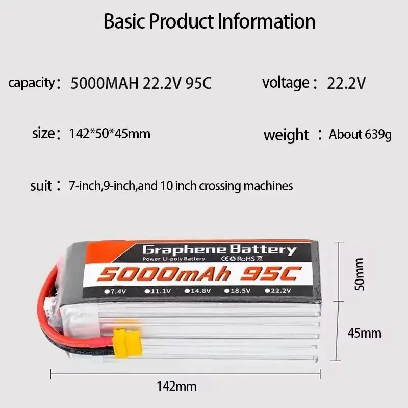 Batteria Lipo 95C 22.2V 6S 500 - 6S Lipo Battery 22.2V 5000Mah recensione e prezzo