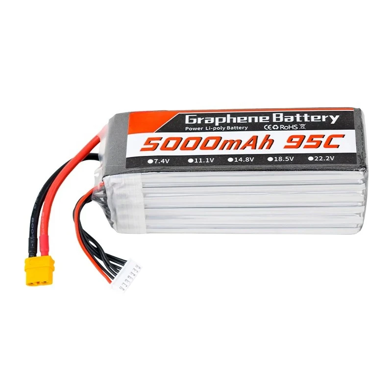 Batteria Lipo in Grafene 5000m - 6S Lipo Battery 22.2V 5000Mah recensione e prezzo